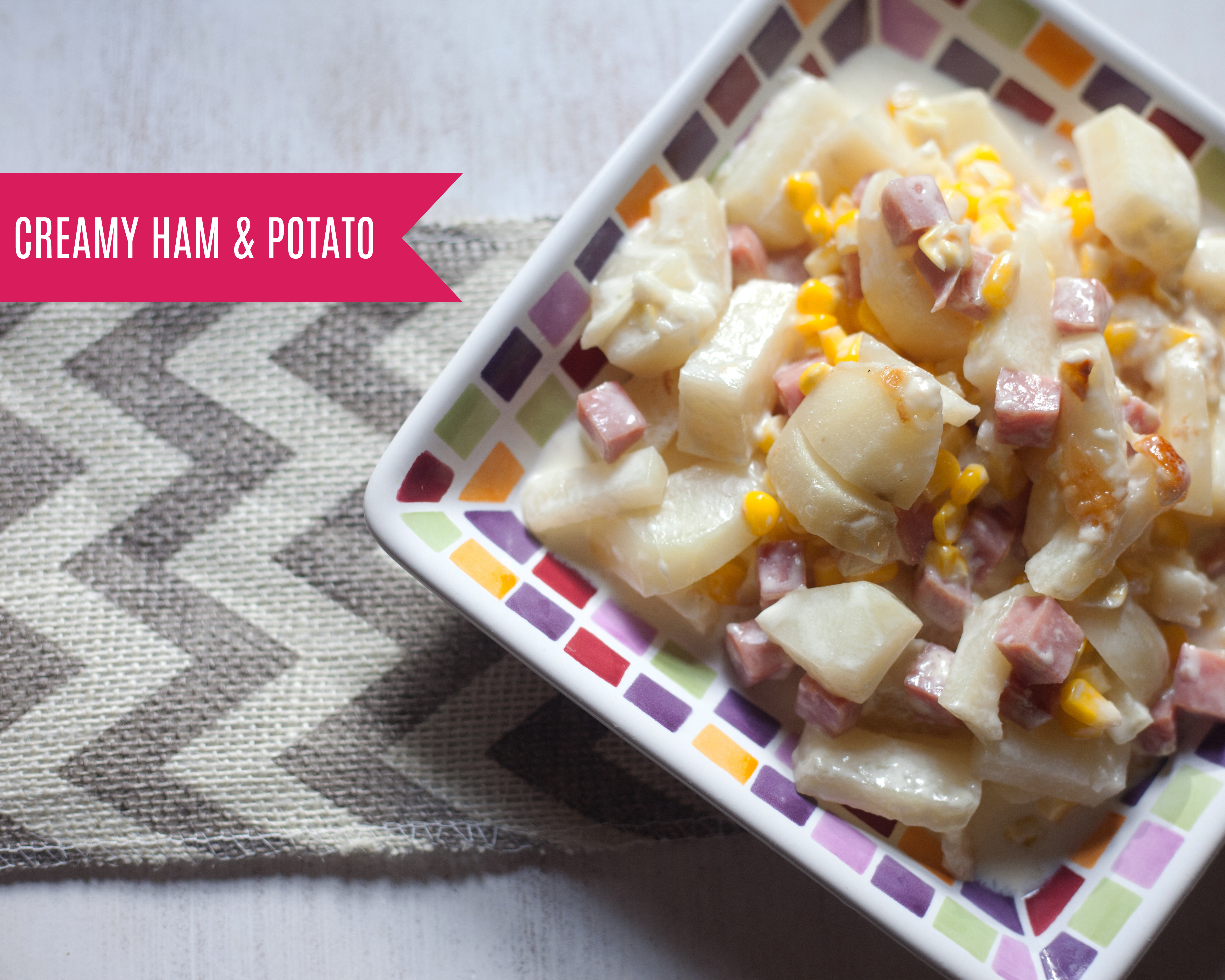 Creamy Ham & Potato Bake