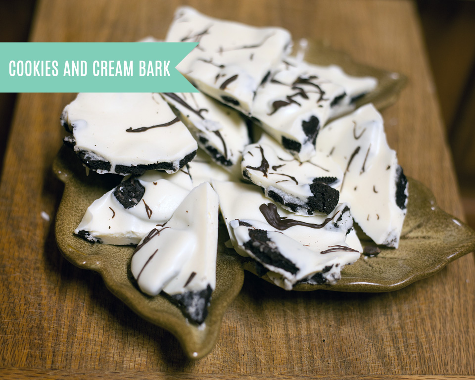 Late Night Cookies and Cream Bark!