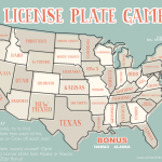 The License Plate Game Free Printable