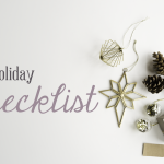 Post Holiday Organization Checklist